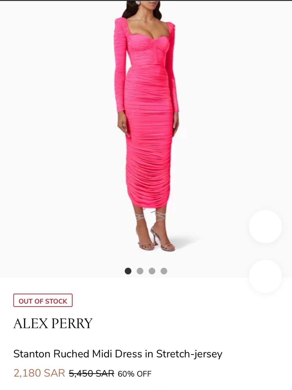Authentic NEW Alex Perry Stanton Pink Dress 2 $2,000